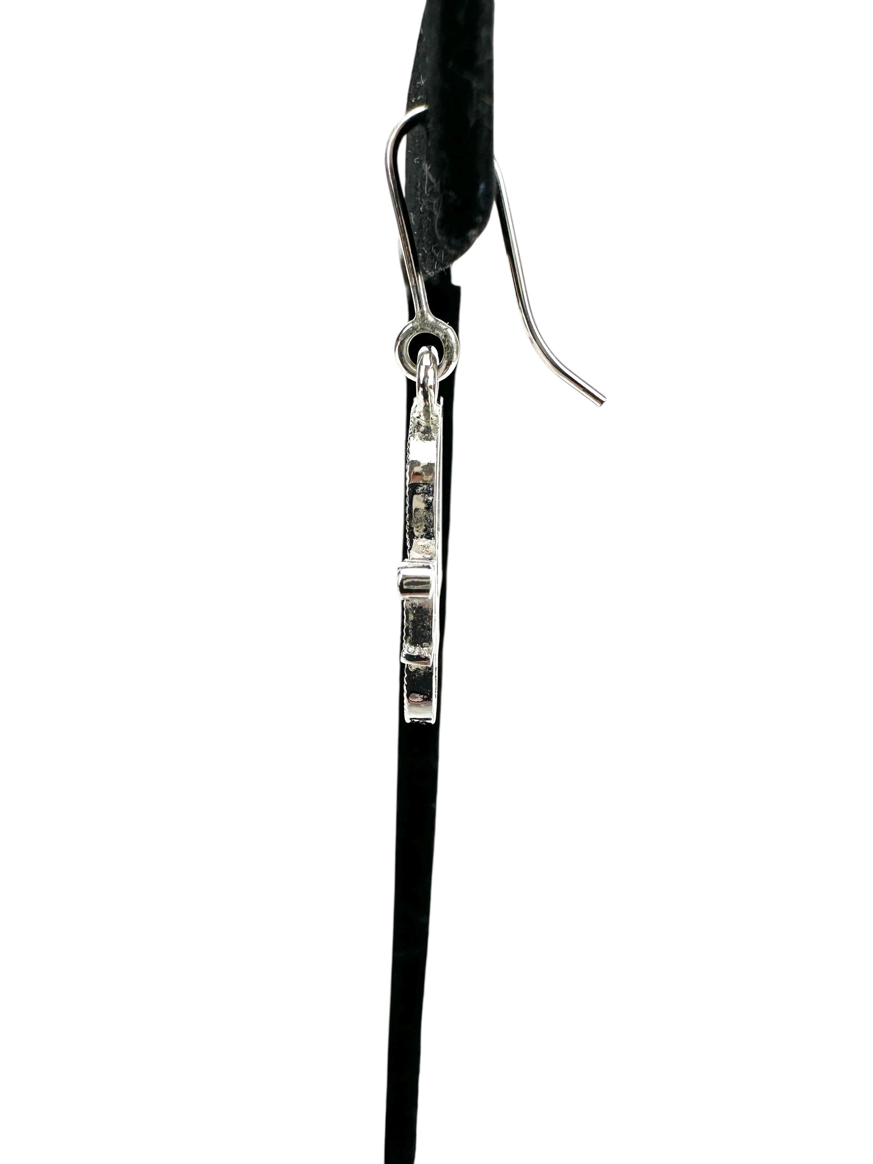 Christian Dior Silver Crystal Earrings