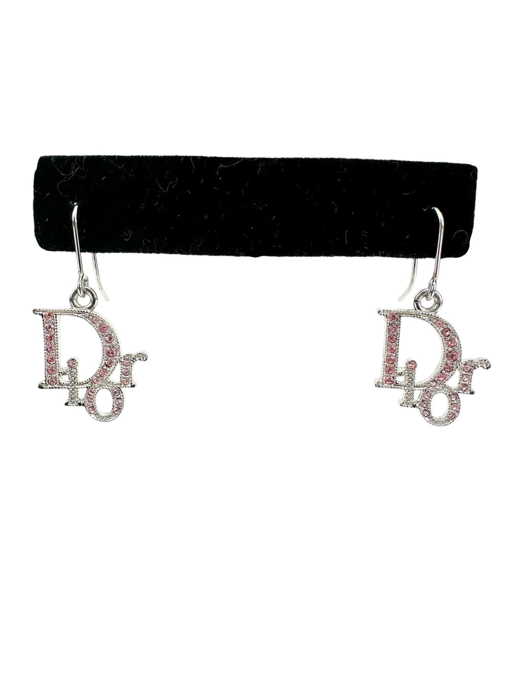 Christian Dior Silver Crystal Earrings