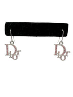Christian Dior Silver Crystal Earrings