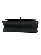 Chanel Vintage Black Lambskin Diana 22
