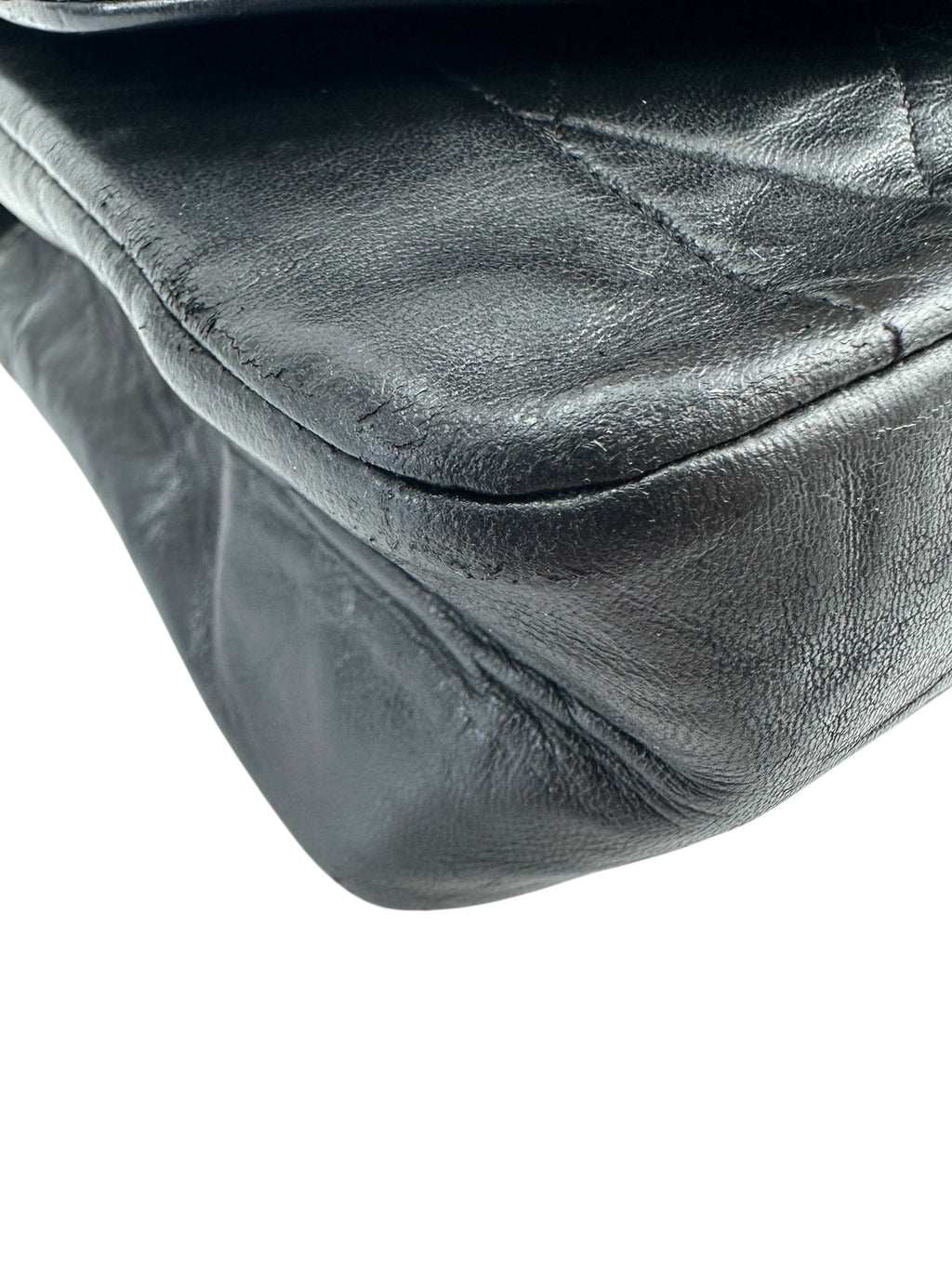 Chanel Vintage Black Lambskin Diana 22