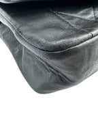 Chanel Vintage Black Lambskin Diana 22