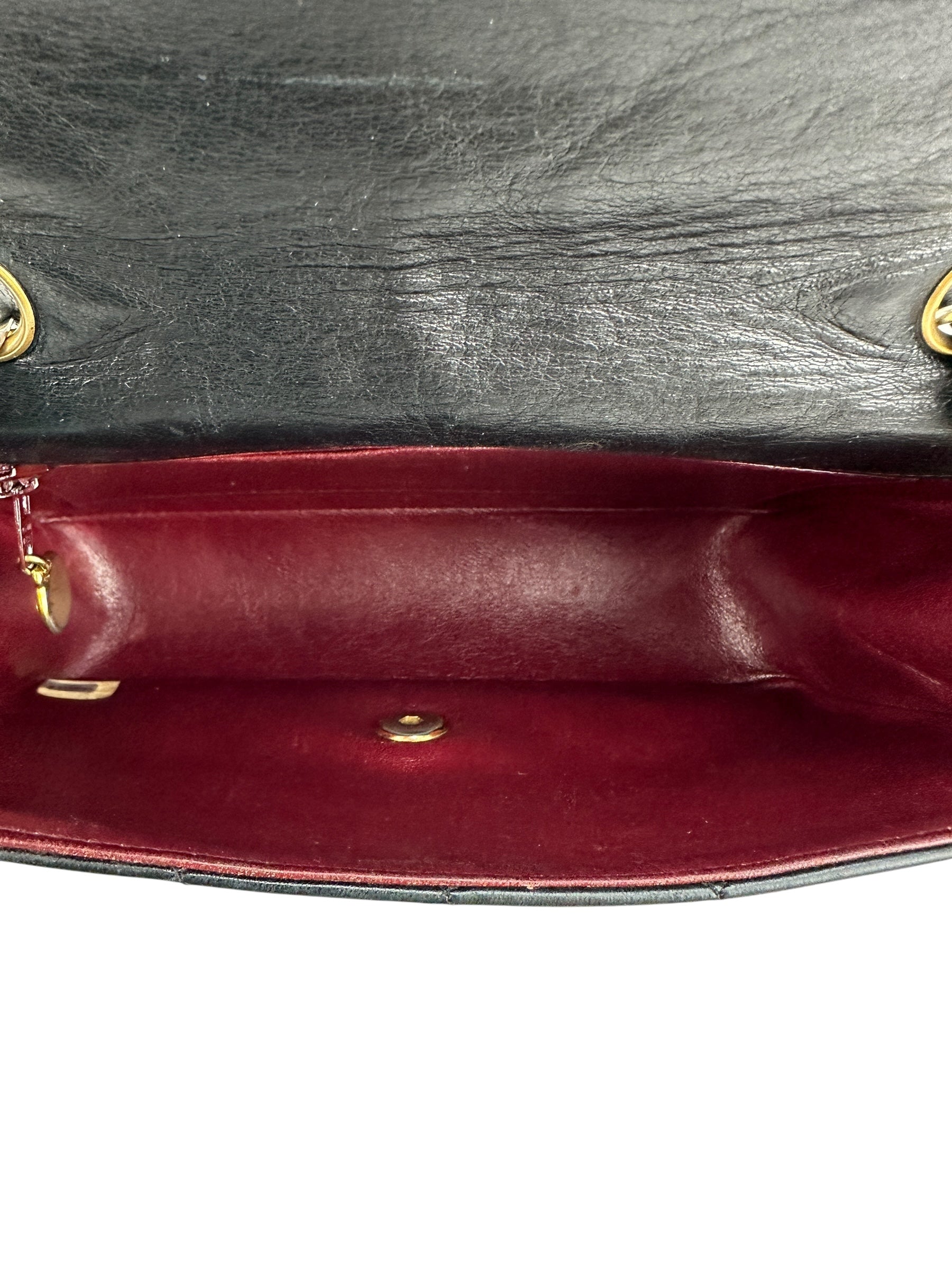 Chanel Vintage Black Lambskin Diana 22