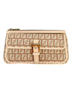 Fendi Pink Zucchino Clutch/Pouch