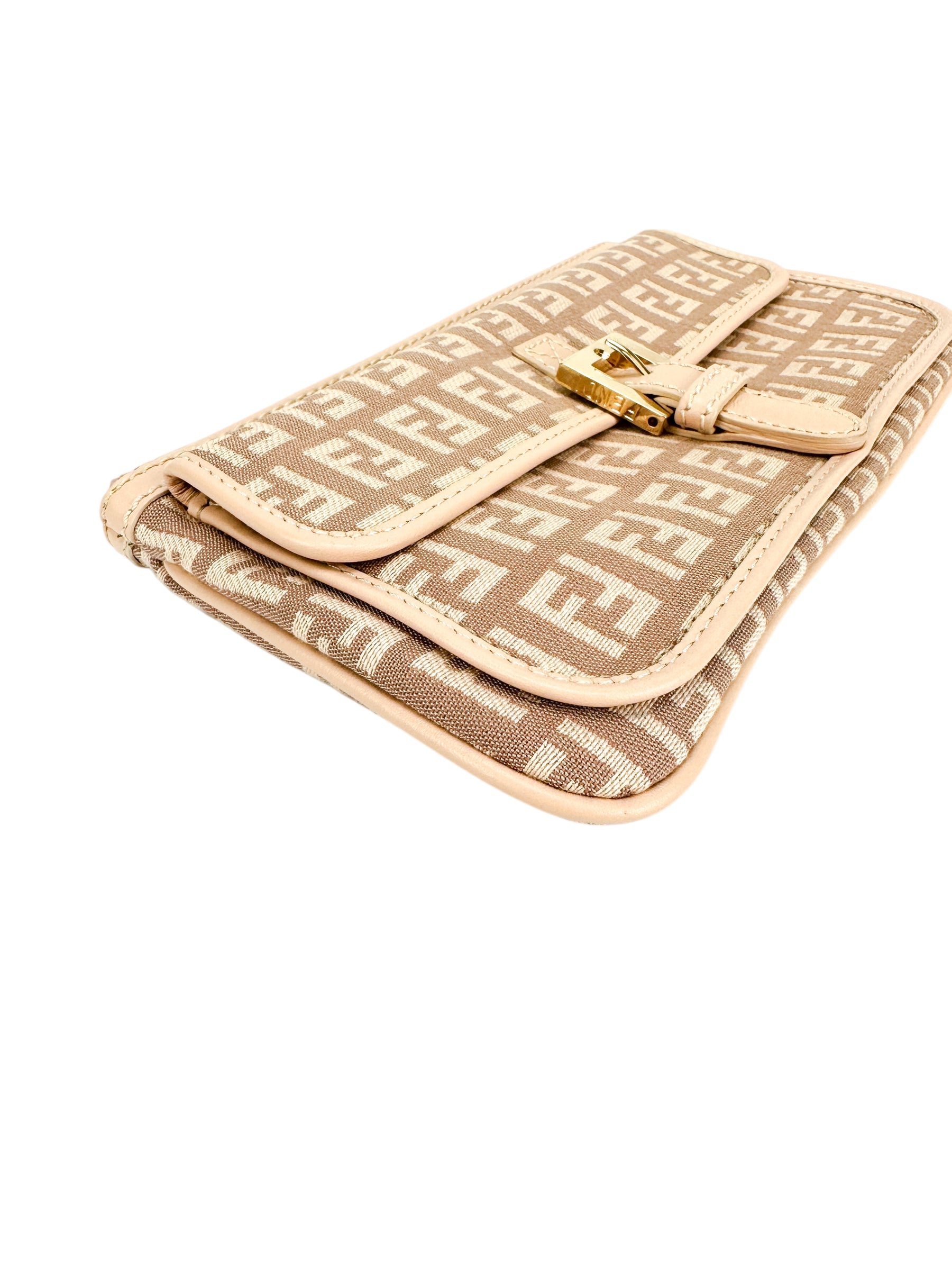 Fendi Pink Zucchino Clutch/Pouch