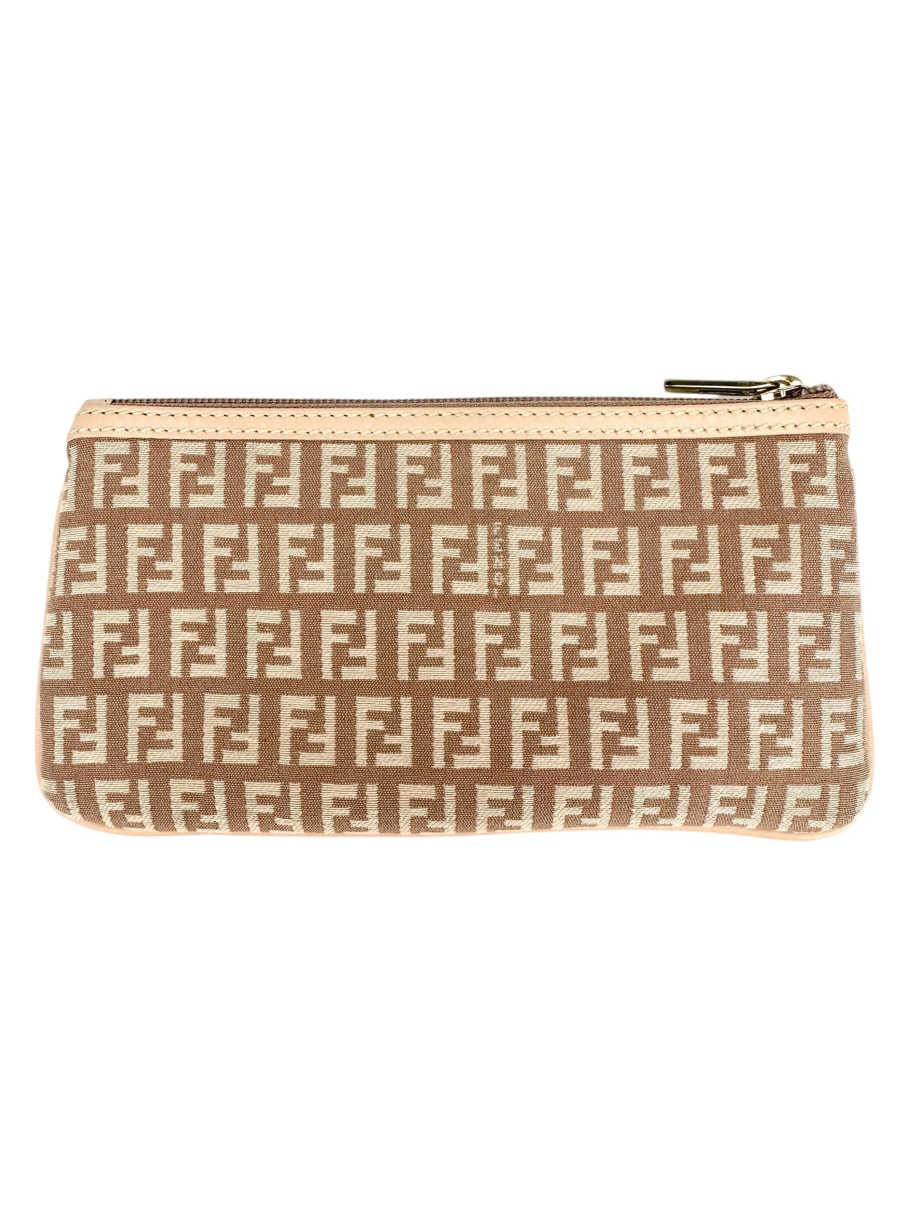 Fendi Pink Zucchino Clutch/Pouch