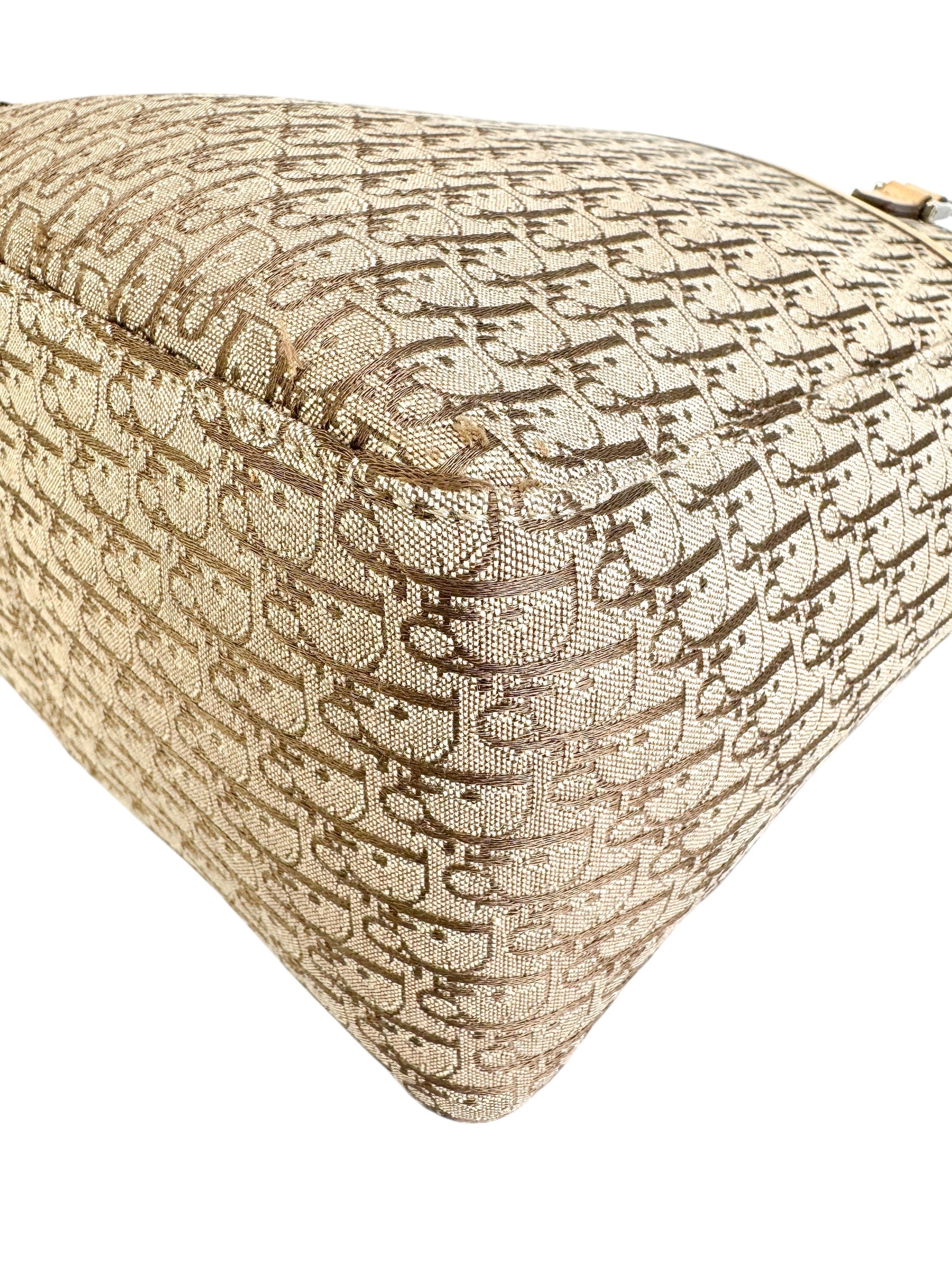 Christian Dior Beige Oblique Trotter Canvas Tote