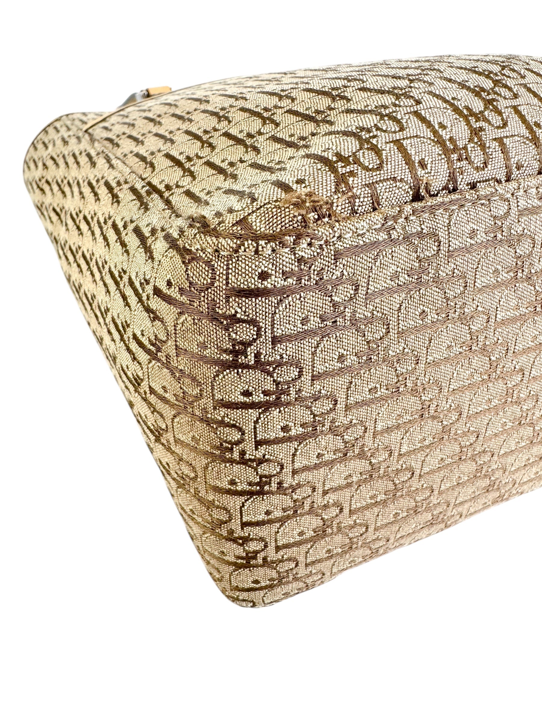 Christian Dior Beige Oblique Trotter Canvas Tote