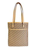 Christian Dior Beige Oblique Trotter Canvas Tote