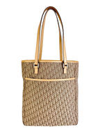 Christian Dior Beige Oblique Trotter Canvas Tote