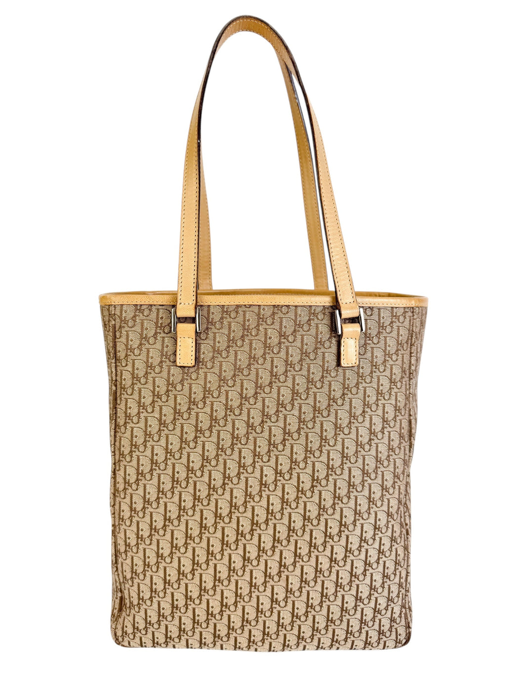 Christian Dior Beige Oblique Trotter Canvas Tote
