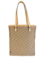 Christian Dior Beige Oblique Trotter Canvas Tote