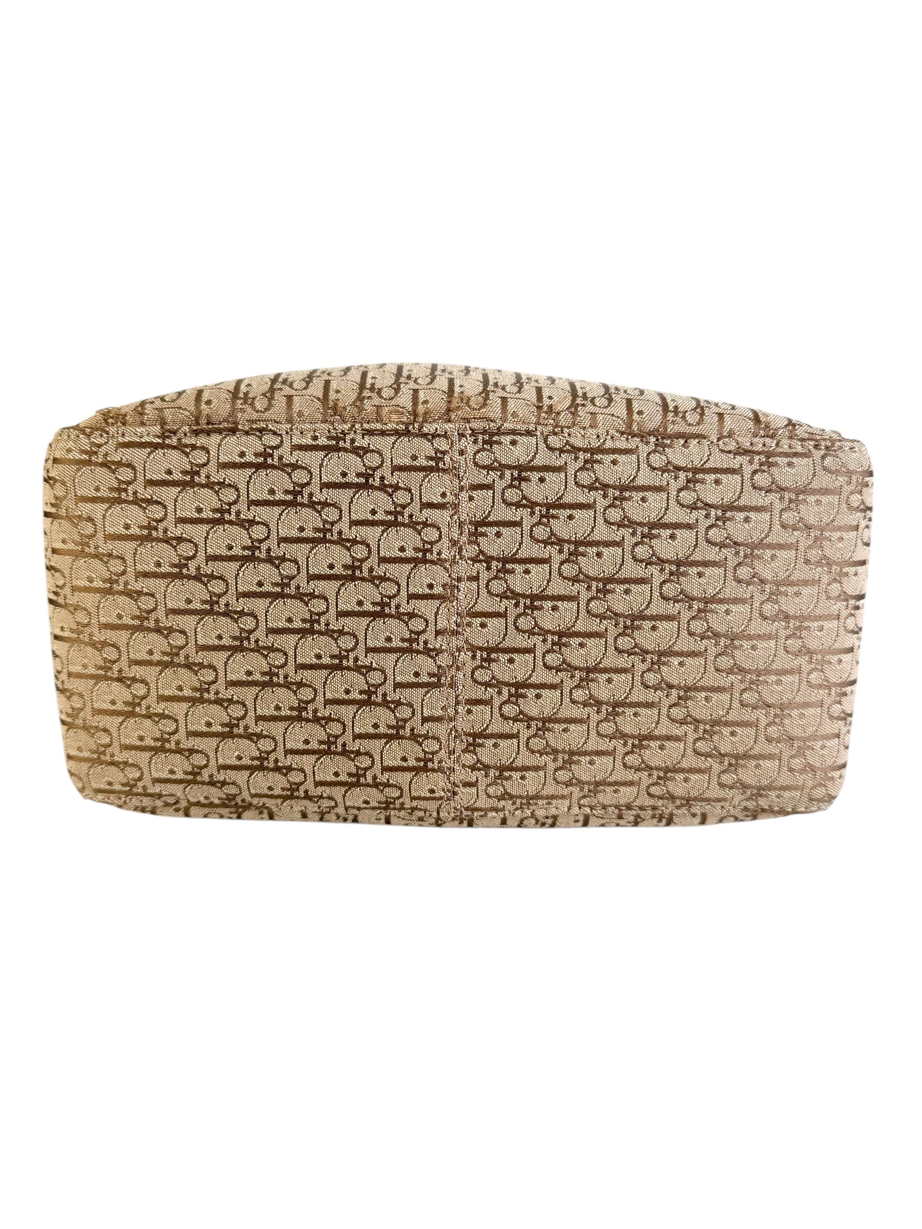 Christian Dior Beige Oblique Trotter Canvas Tote