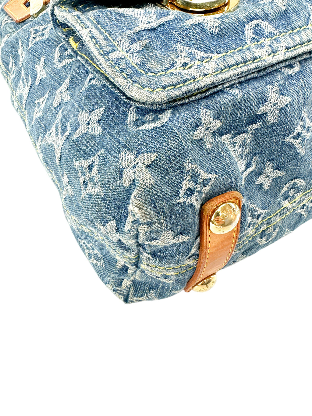 Louis Vuitton Vintage Denim Monogram Baggy GM