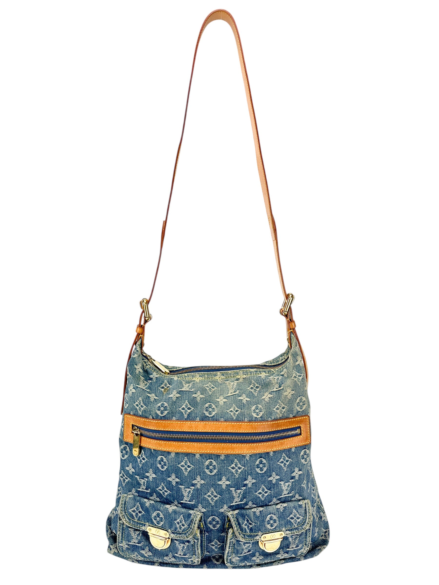 Louis Vuitton Vintage Denim Monogram Baggy GM