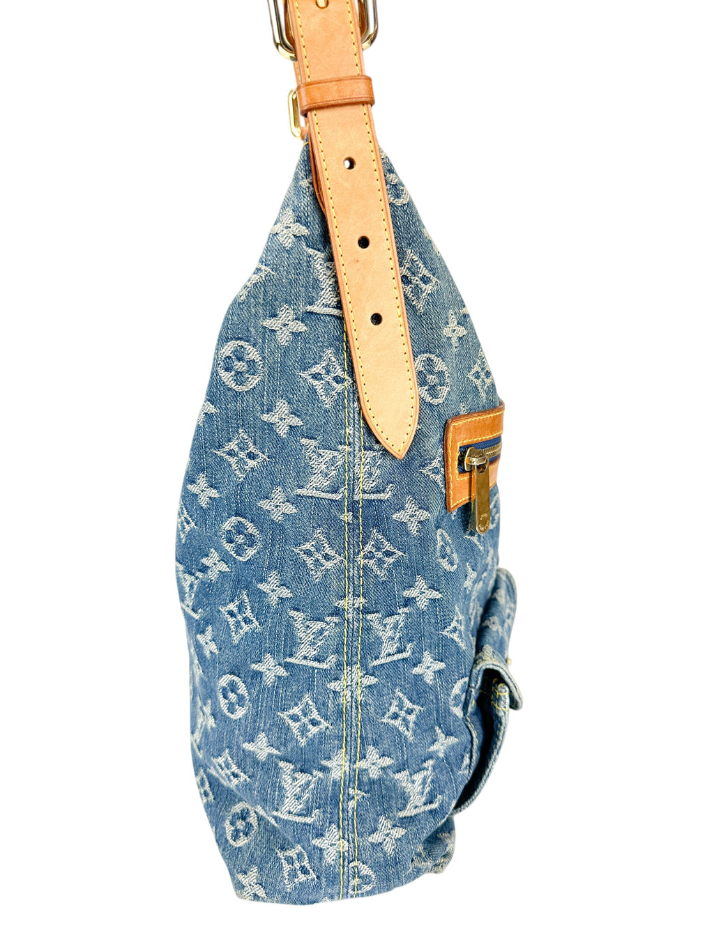 Louis Vuitton Vintage Denim Monogram Baggy GM