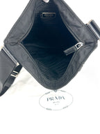Prada Black Nylon Double Pouch Crossbody