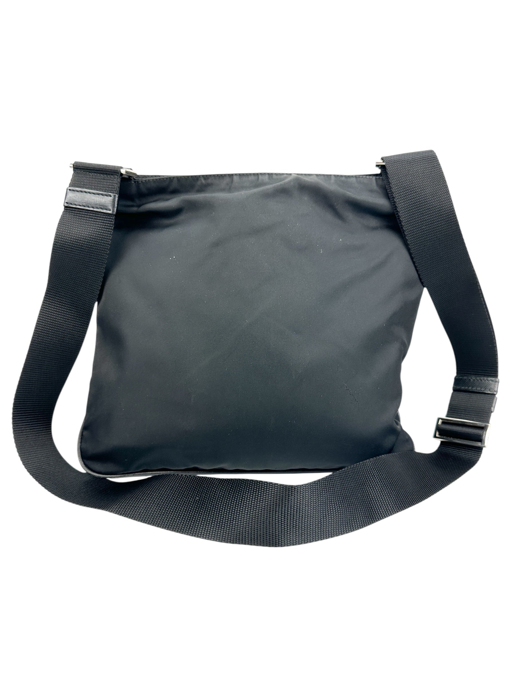 Prada Black Nylon Double Pouch Crossbody