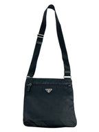 Prada Black Nylon Double Pouch Crossbody