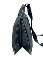 Prada Black Nylon Double Pouch Crossbody