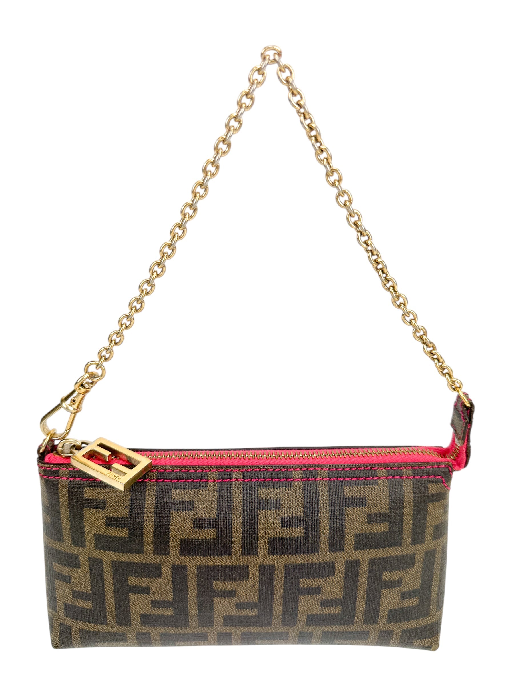 Fendi Zucca Coated Canvas Shoulder Bag