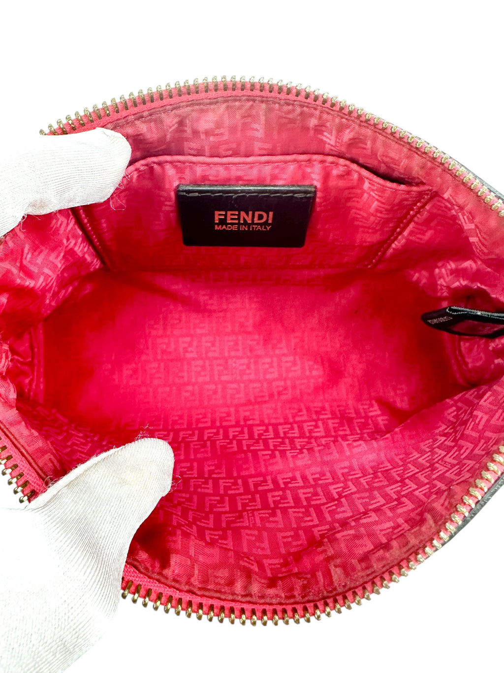 Fendi Zucca Coated Canvas Shoulder Bag