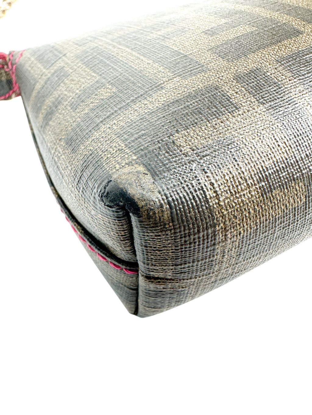 Fendi Zucca Coated Canvas Shoulder Bag