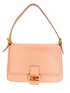 Fendi Pink Leather Mama Baguette Bag