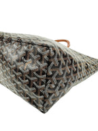 Goyard Black Goyardine Saint Louis PM Tote W/ Pouch