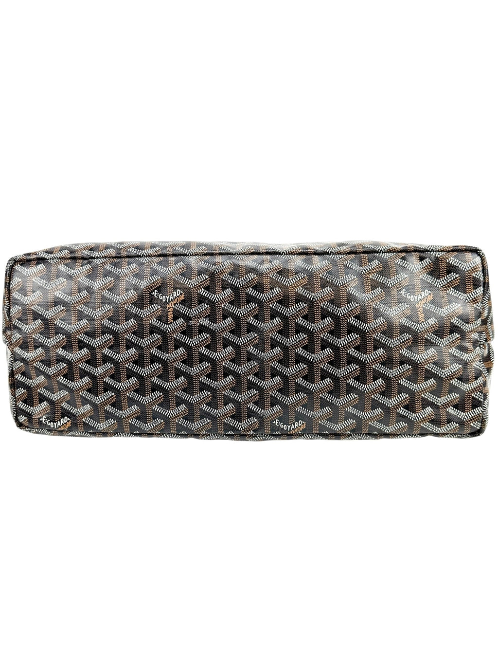 Goyard Black Goyardine Saint Louis PM Tote W/ Pouch