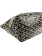 Goyard Black Goyardine Saint Louis PM Tote W/ Pouch