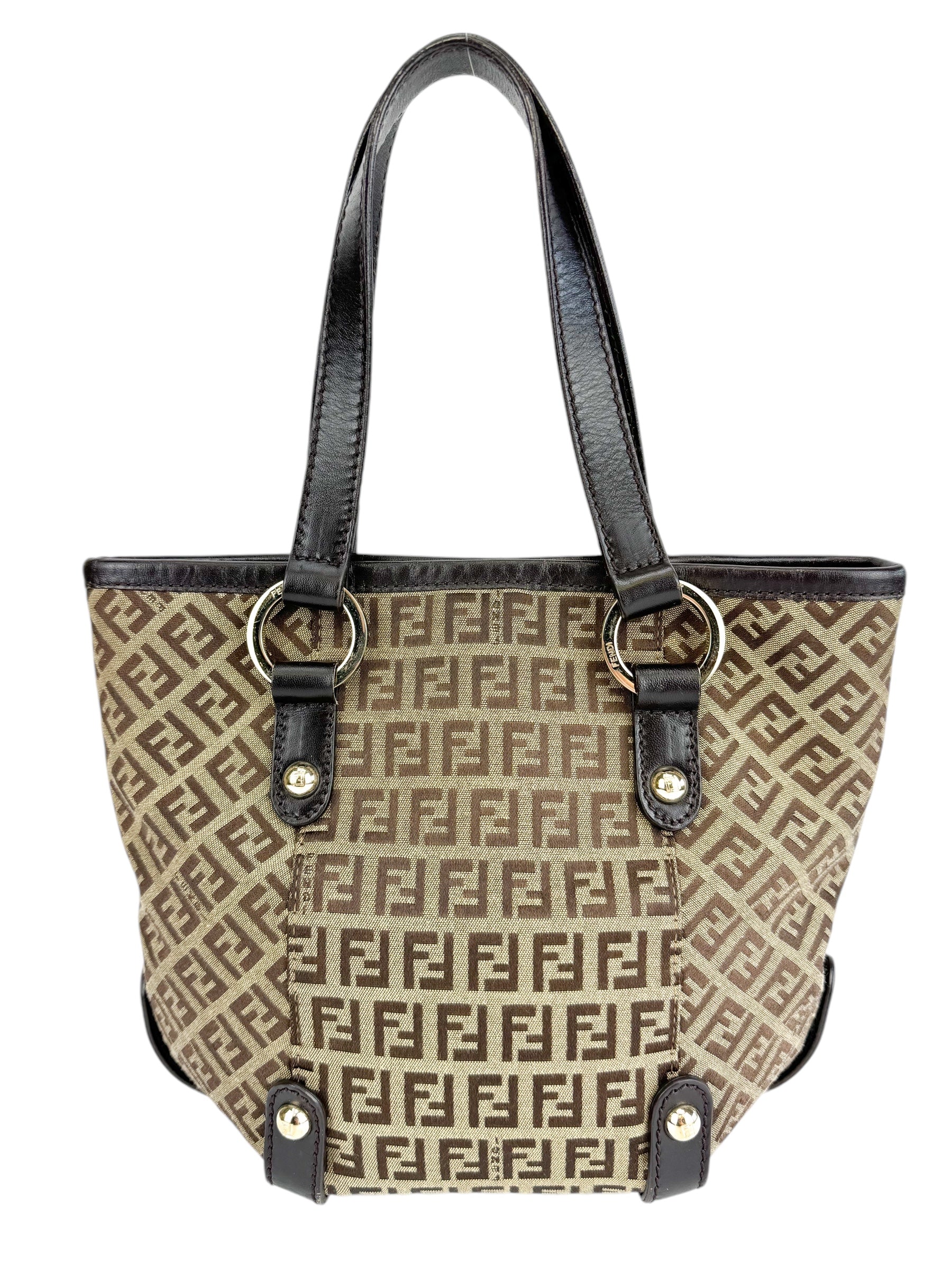 Fendi Khaki Zucchino Bag