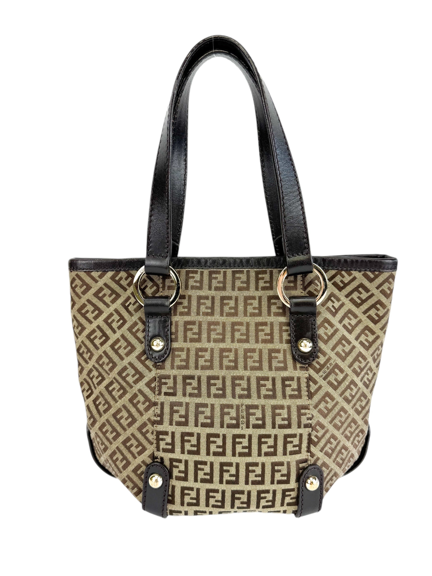 Fendi Khaki Zucchino Bag