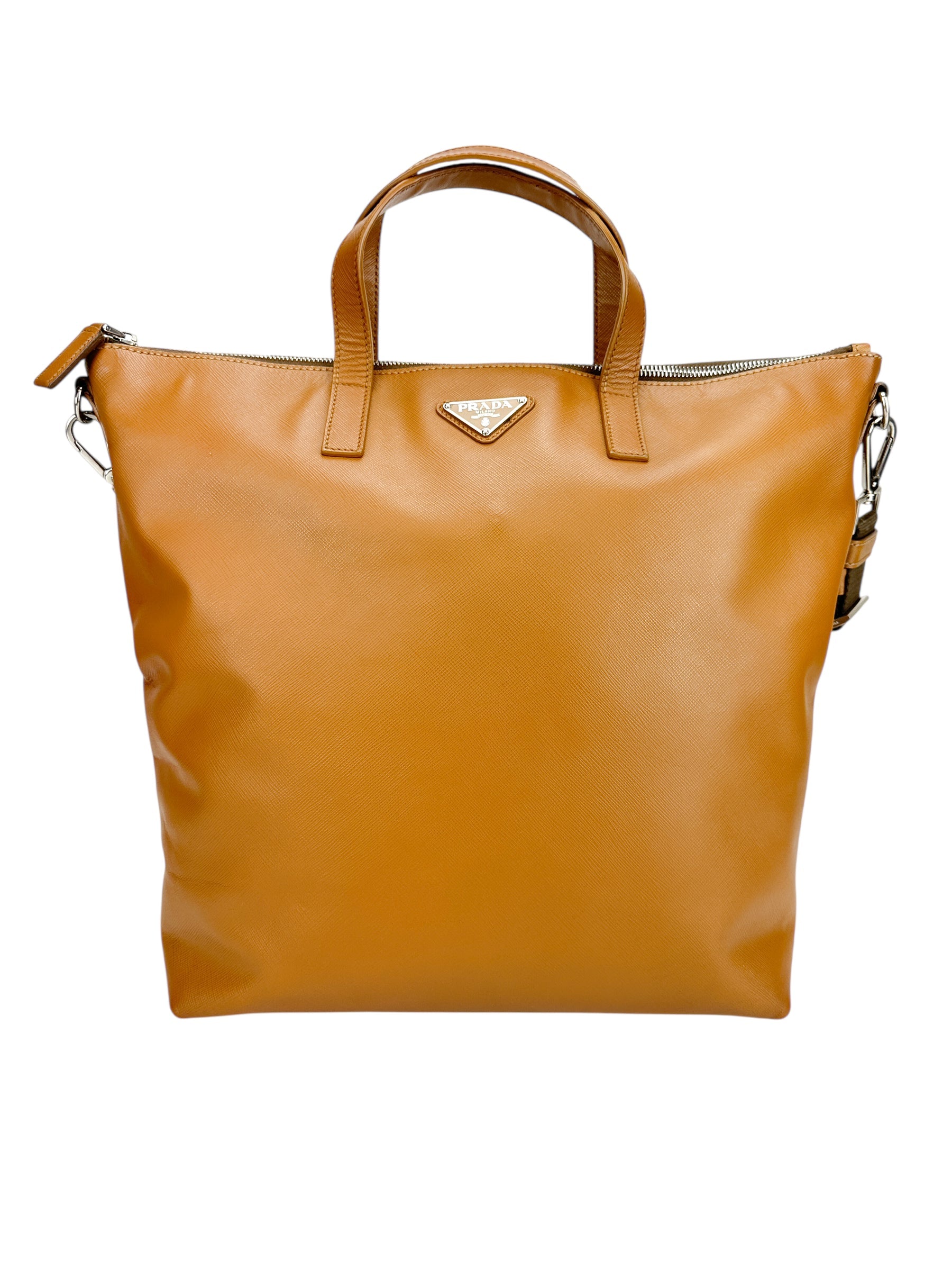 Prada Tan Leather Bag w/ Strap