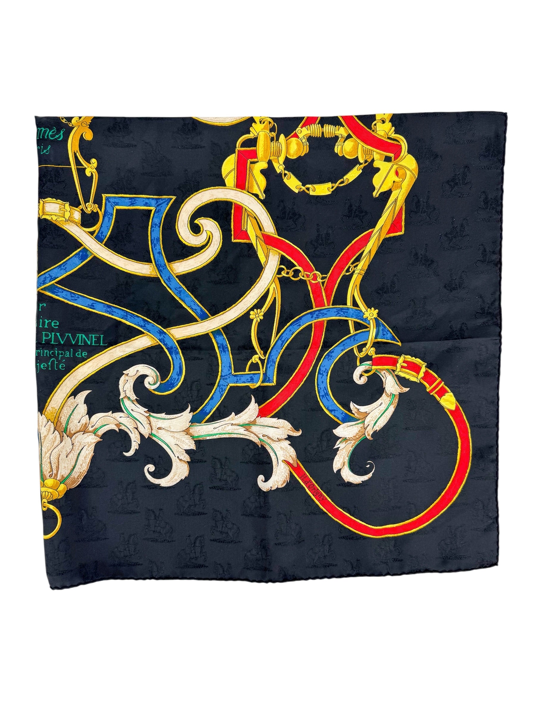 Hermès Black 90cm Scarf