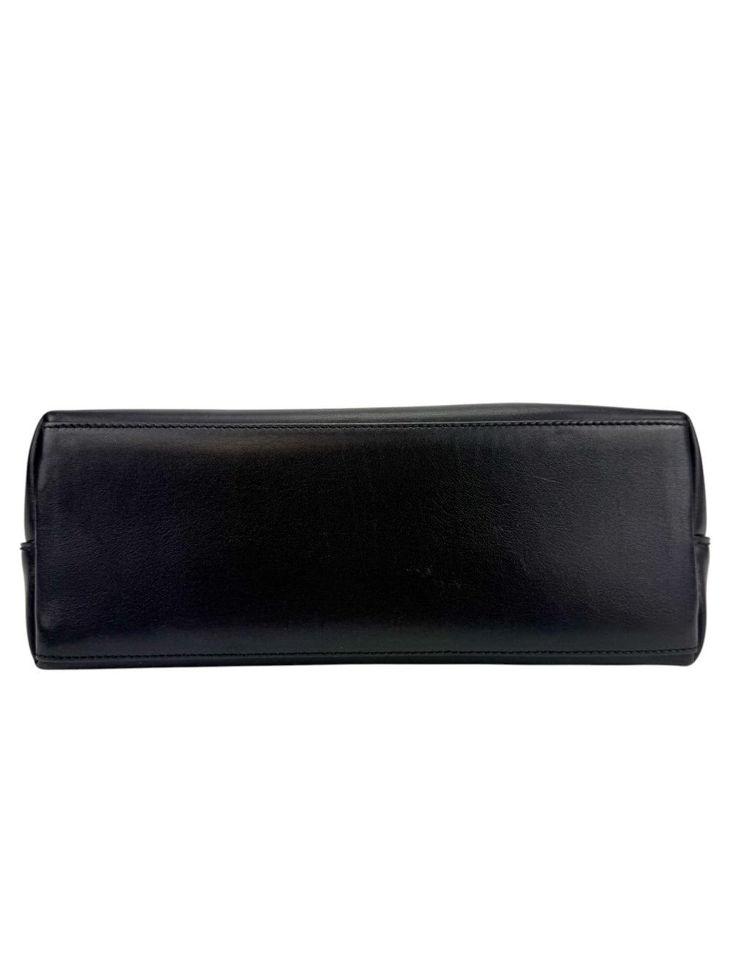 Gucci Black Leather Bamboo Bag