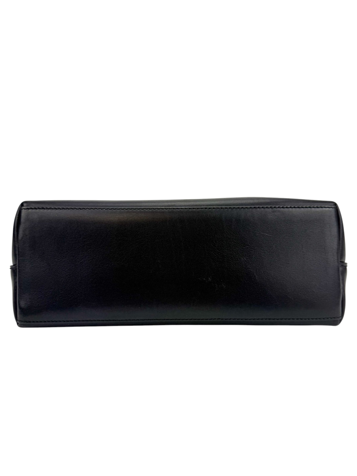 Gucci Black Leather Bamboo Bag