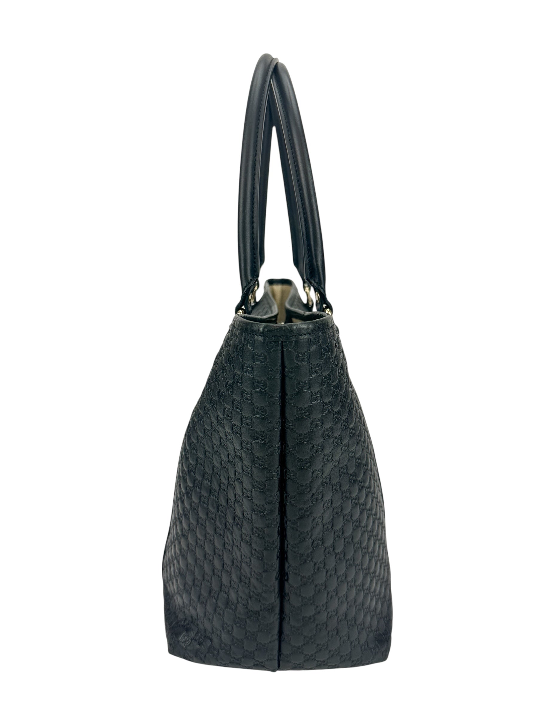 Gucci Black Microguccissima Joy Large Tote Bag