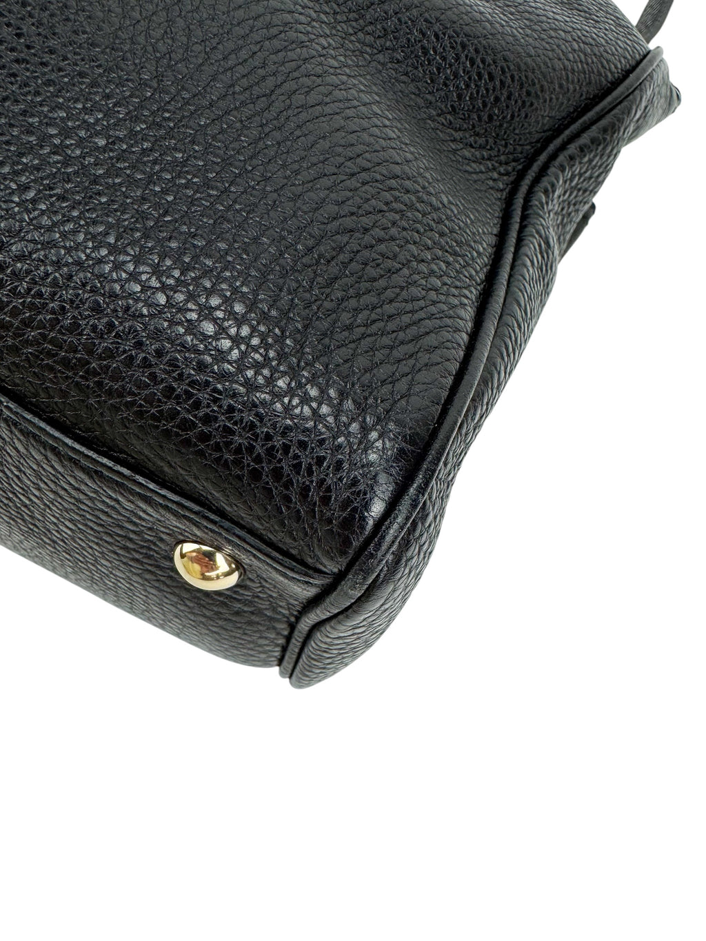 Gucci Black Medium Bamboo Shopper Tote