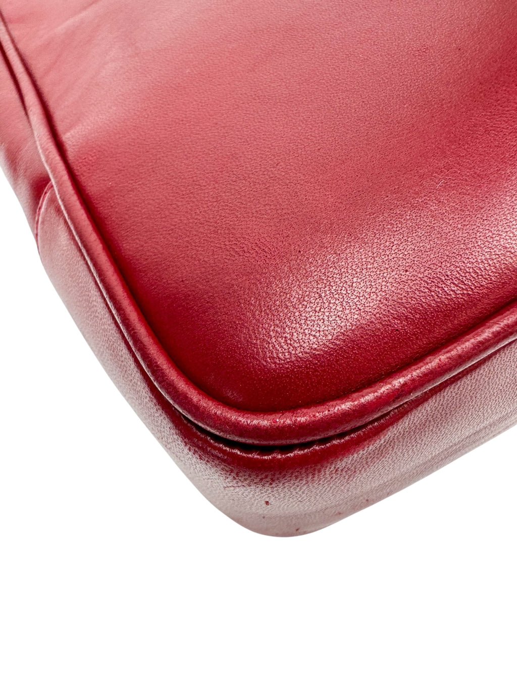 Chanel Red Lambskin Timeless Tote