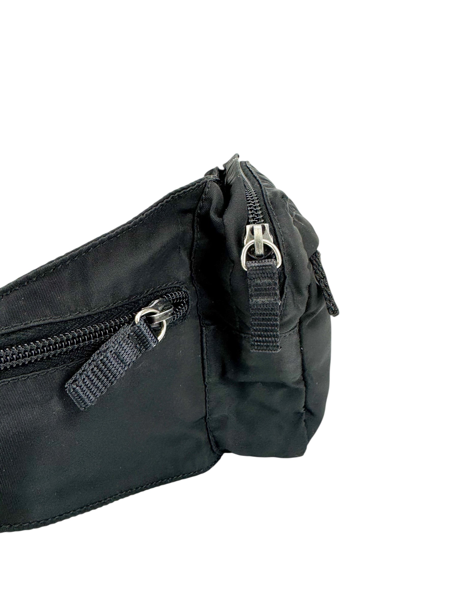 Prada Black Nylon Bum Bag