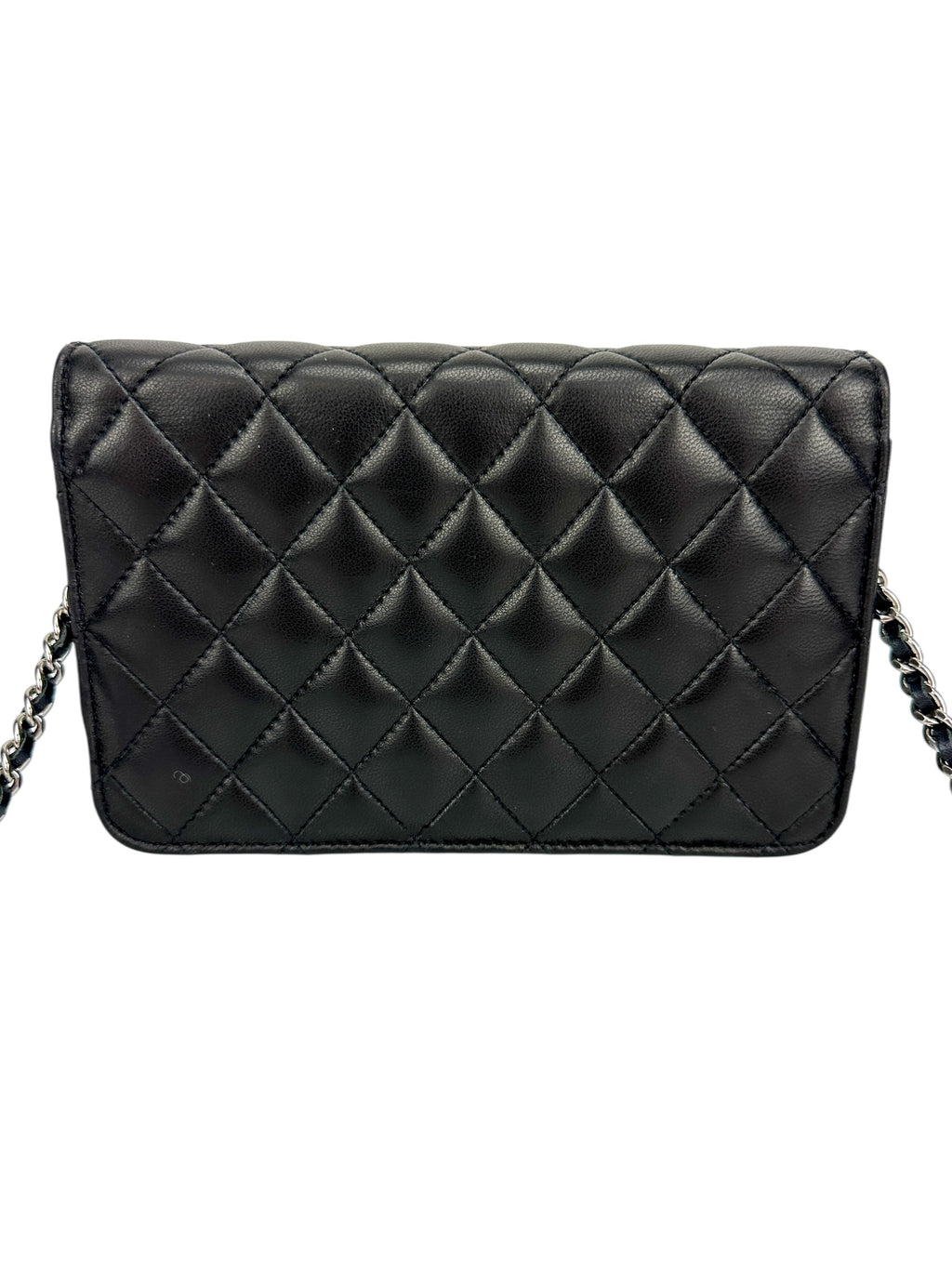 Chanel Black Quilted Lambskin Wallet On Chain (WOC)