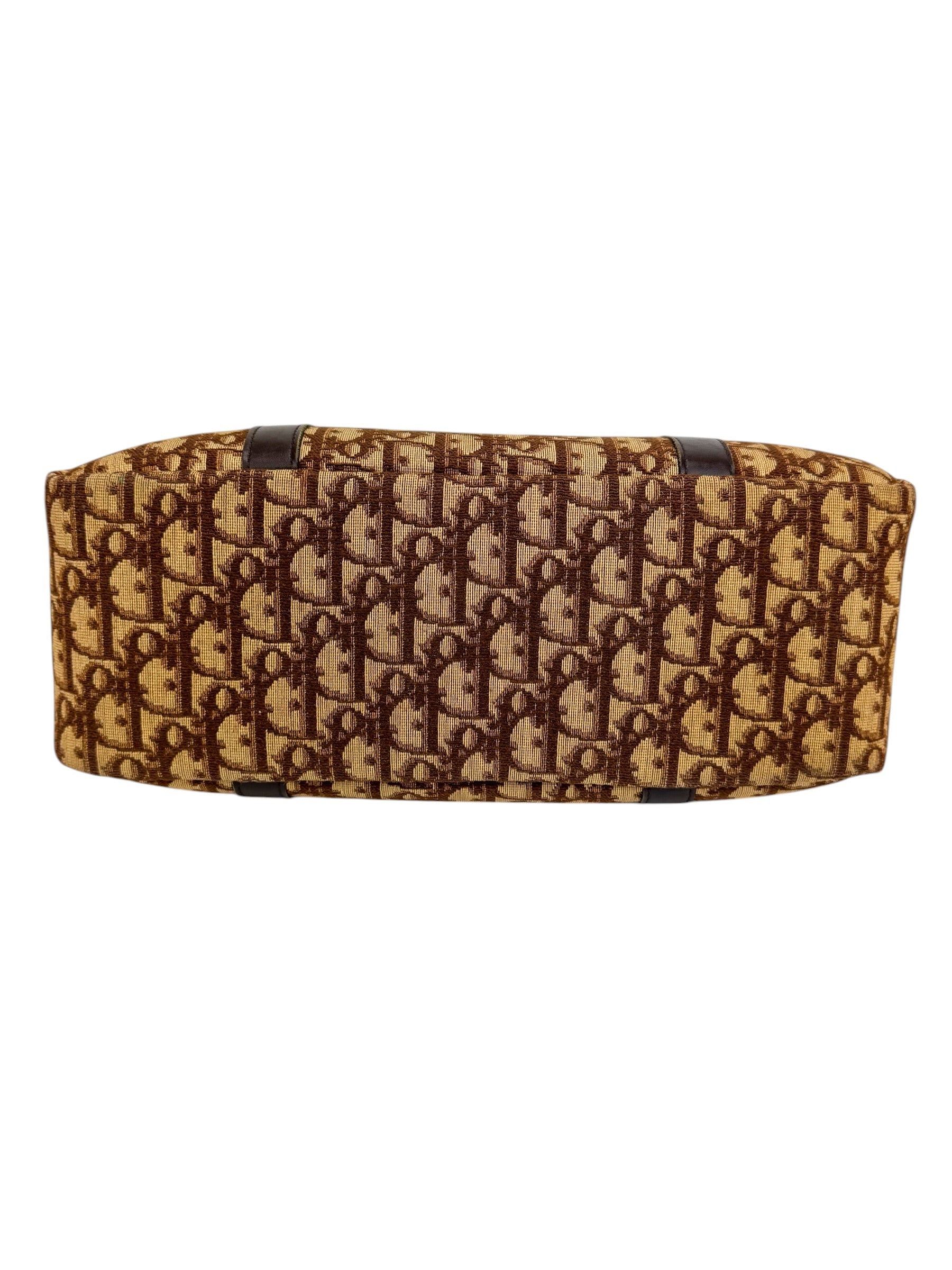 Christian Dior Beige Oblique Boston Bag