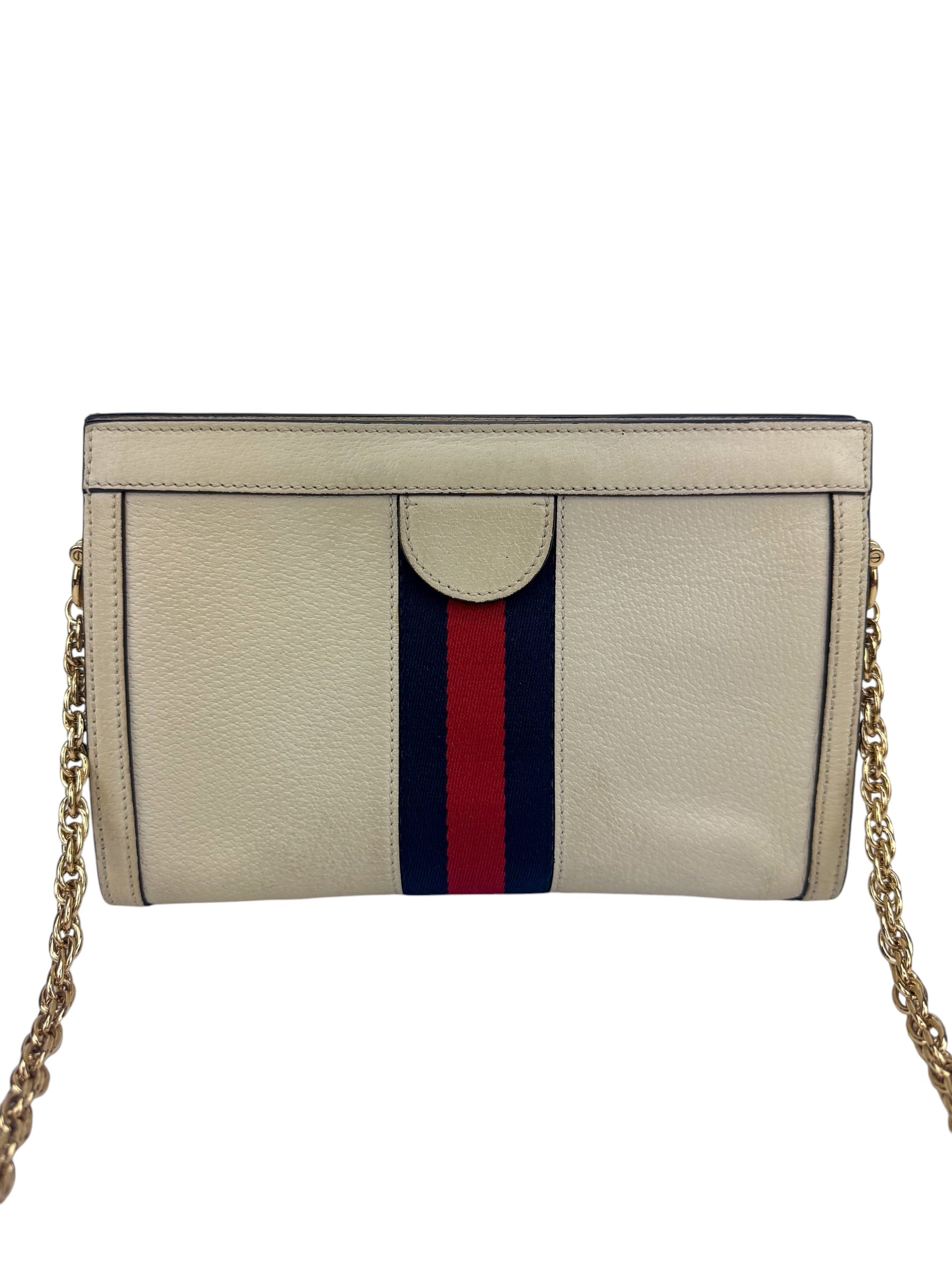 Gucci Ivory Ophidia Leather Shoulder Bag
