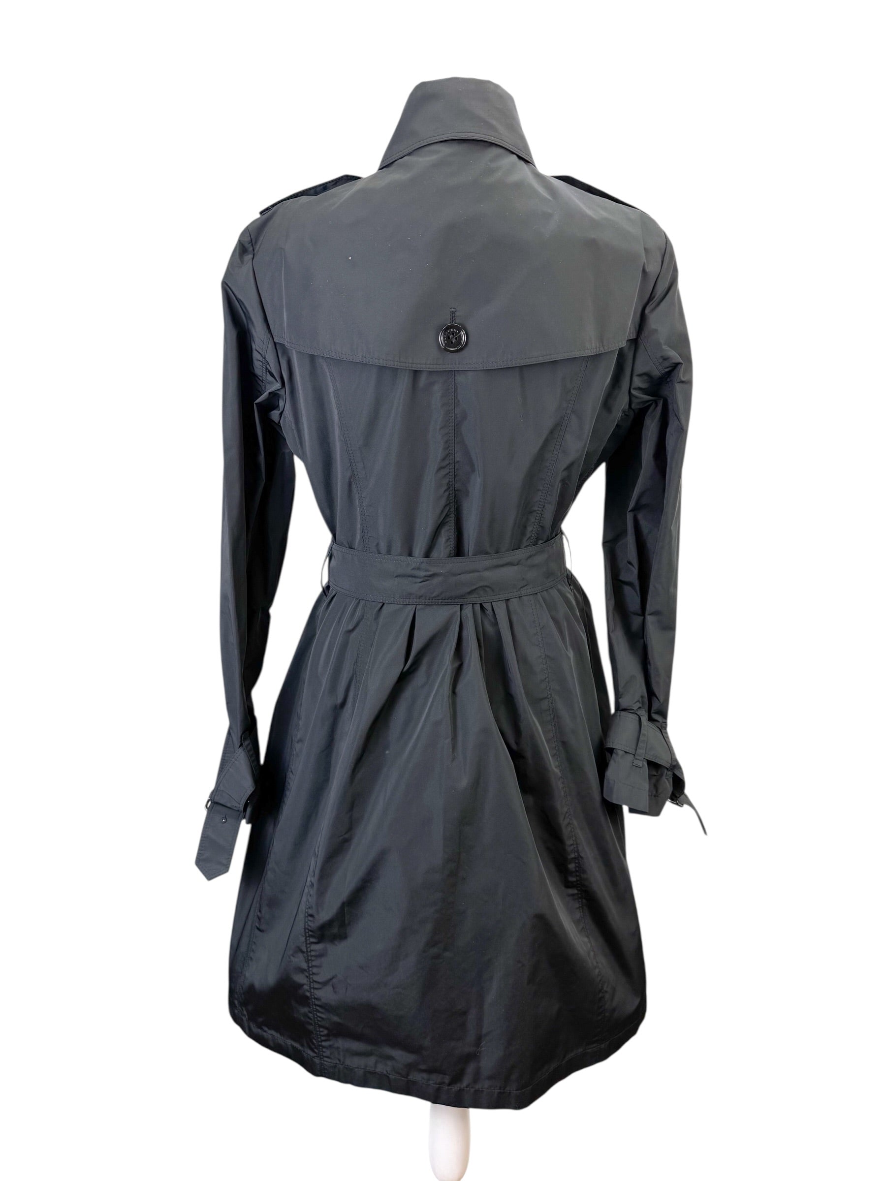 Burberry ブラック ロングコート 40 Burberry Black Trench Coat Size 40 – Joy of Luxury