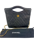 Chanel Vintage Black 31 Shopping Bag