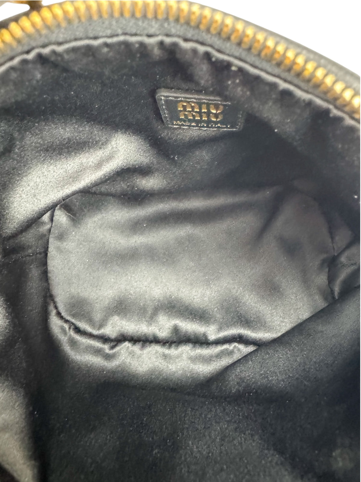 Miu Miu Black Nappa Wander Mini Bag