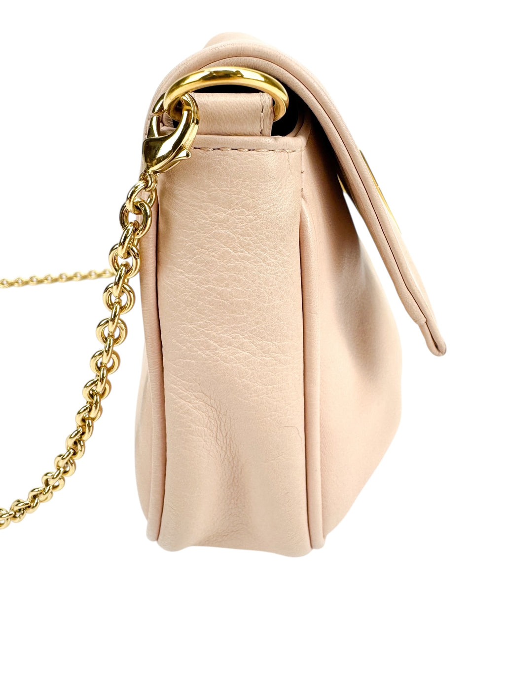 Fendi Pink Leather Crossbody Bag
