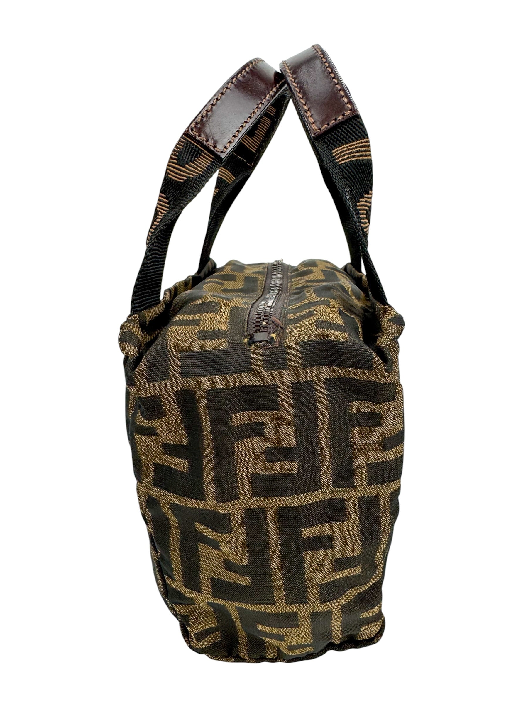 Fendi Zucca Small Top Handle Bag