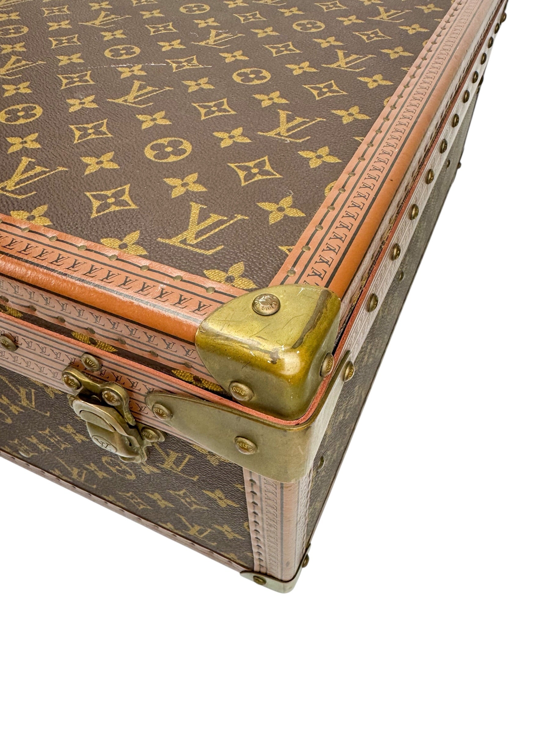 Louis Vuitton Vintage Monogram Alzer Trunk 75